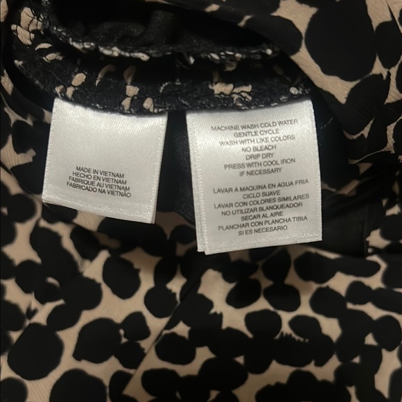 Evan Picone Black and Tan Leopard Print Pleated Maxi Dress with Cowl Neck - Picture 5 of 5